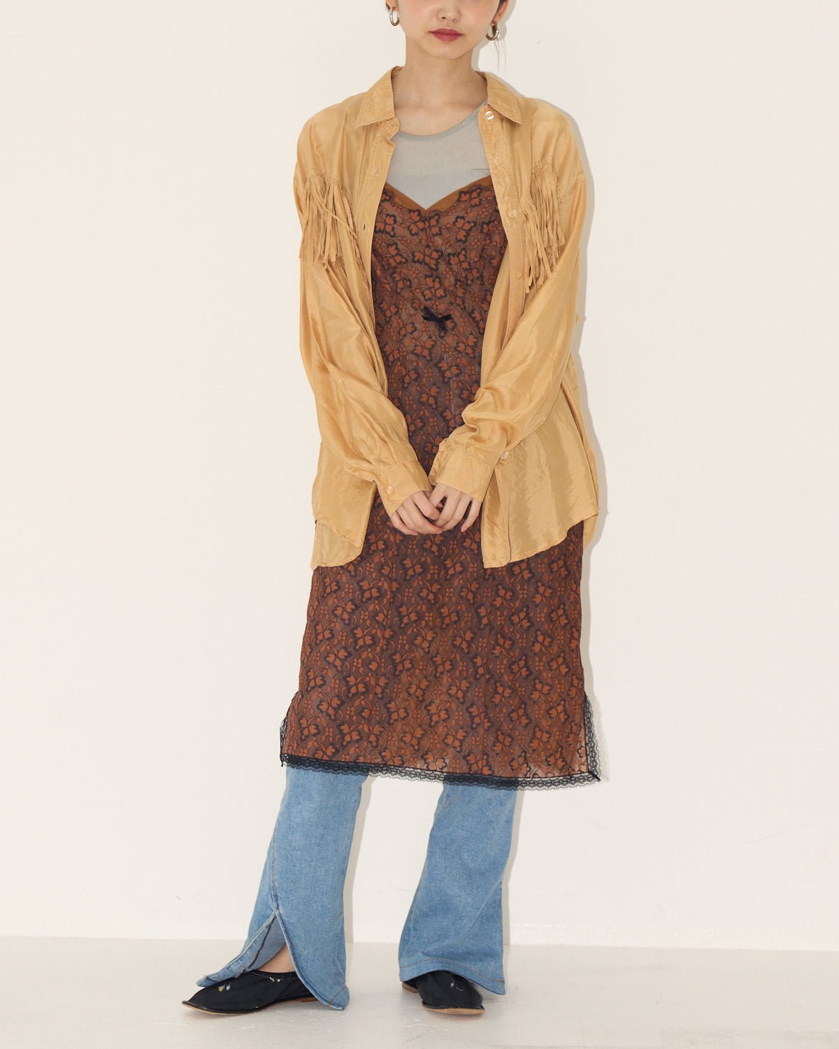 60s perlon slip dress - HEO tokyo vintage