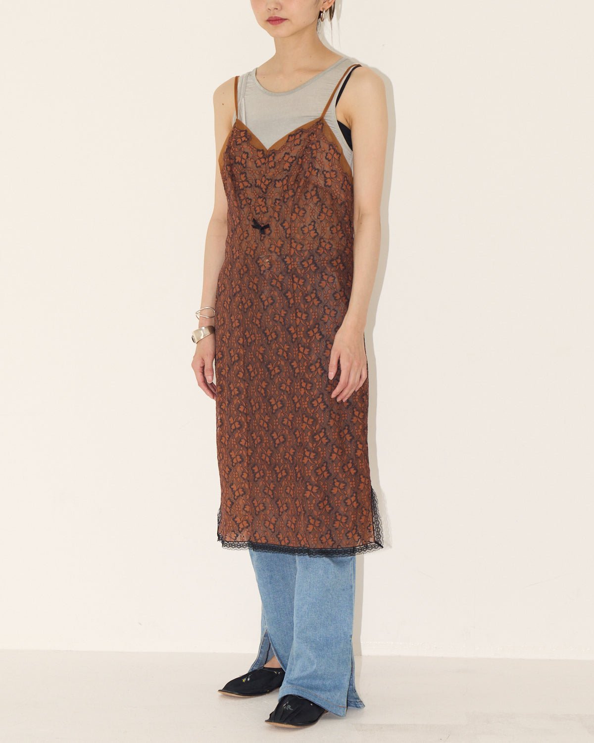 60s perlon slip dress - HEO tokyo vintage