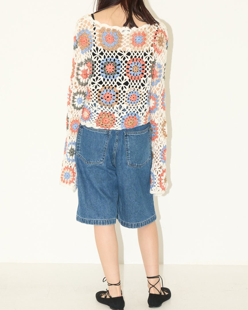 cropped crochet knit - HEO tokyo vintage