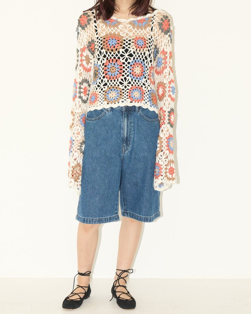 cropped crochet knit - HEO tokyo vintage