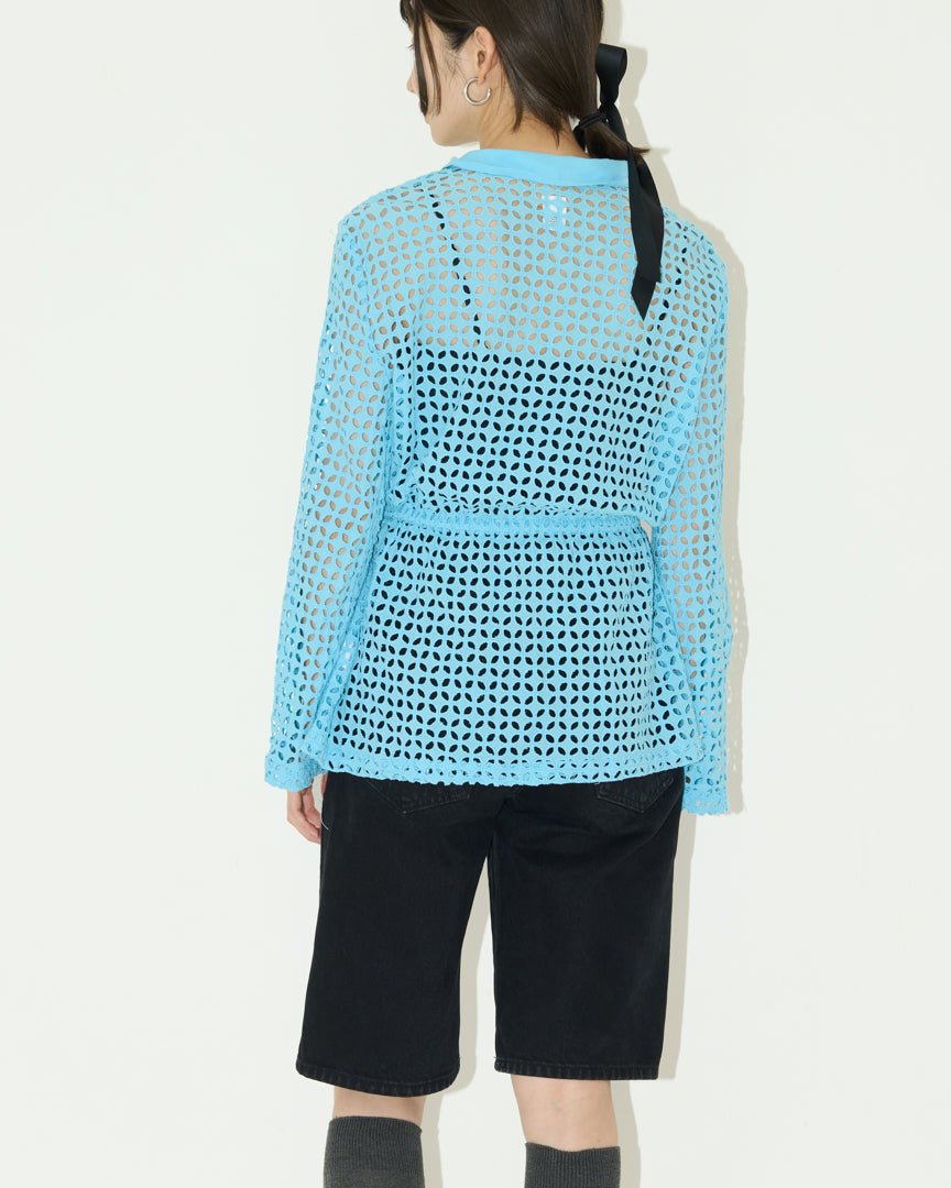 cutting lace zip jacket - HEO tokyo vintage