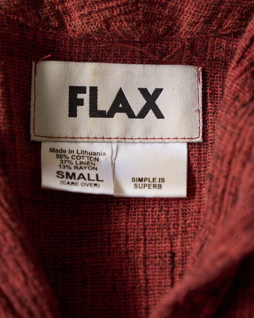 flax linen shirts jacket - HEO tokyo vintage