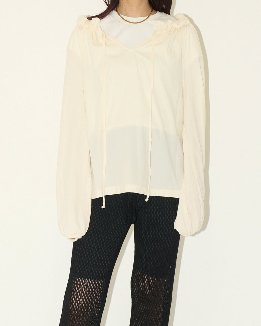 gather pullover blouse - HEO tokyo vintage