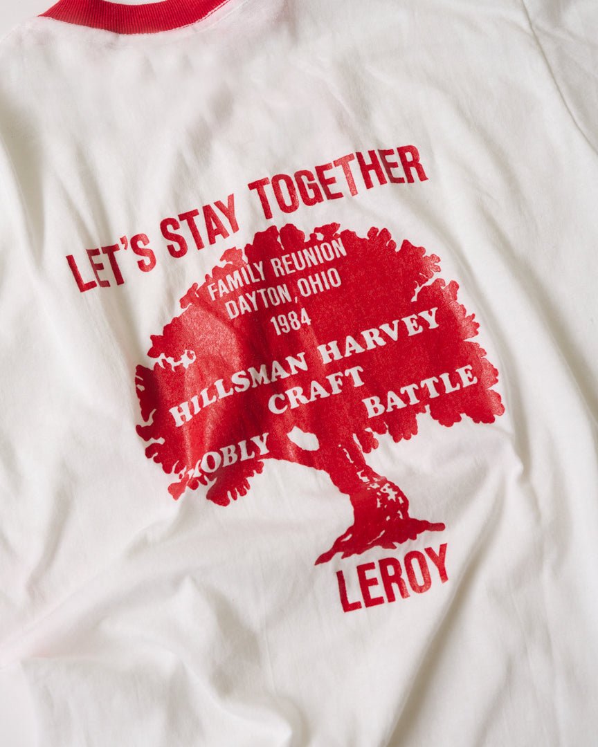 Message printed ringer tee - HEO tokyo vintage