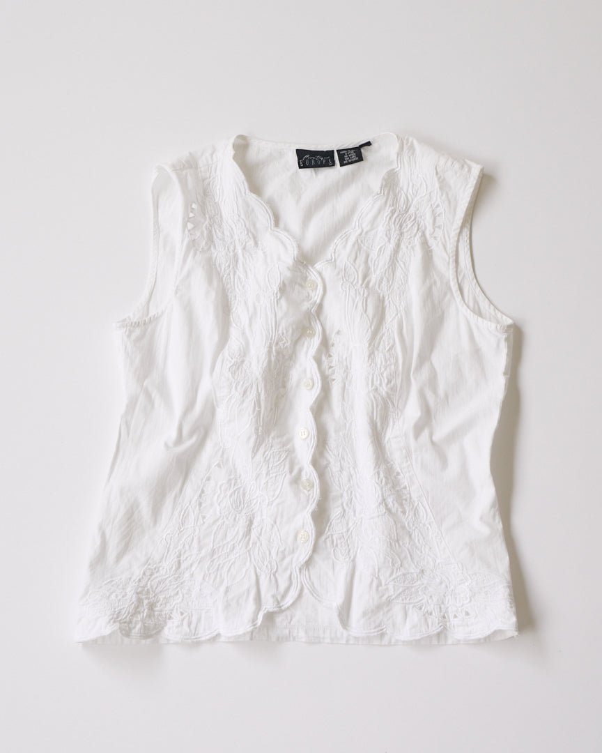 scalloped lace tops - HEO tokyo vintage