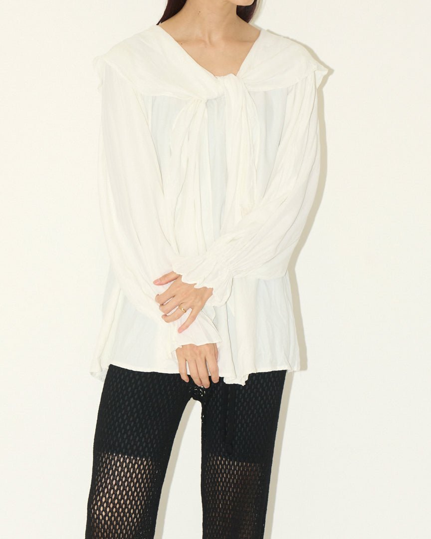 volume collar blouse - HEO tokyo vintage