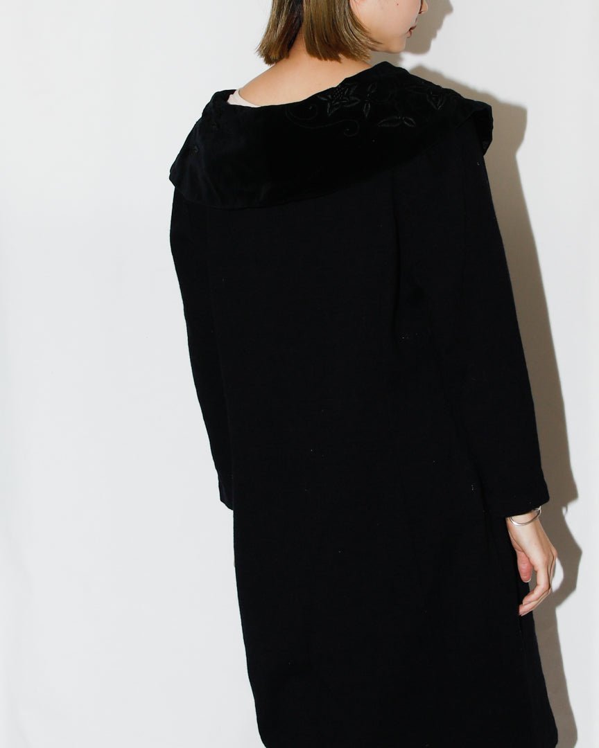 70's big collar mini dress - HEO tokyo vintage