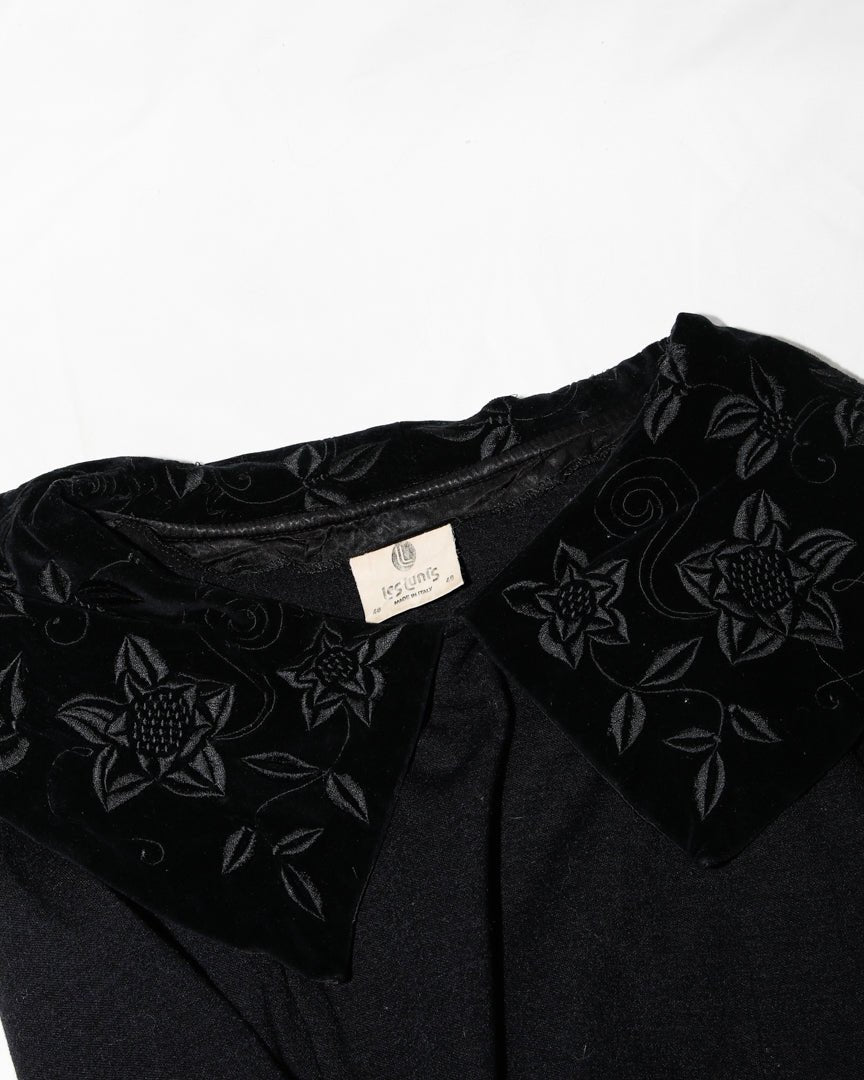 70's big collar mini dress - HEO tokyo vintage