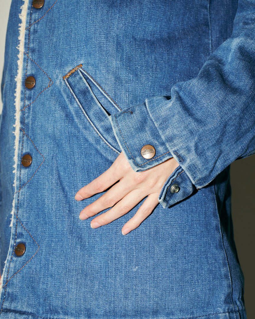 70's wrangler boa denim jacket - HEO tokyo vintage