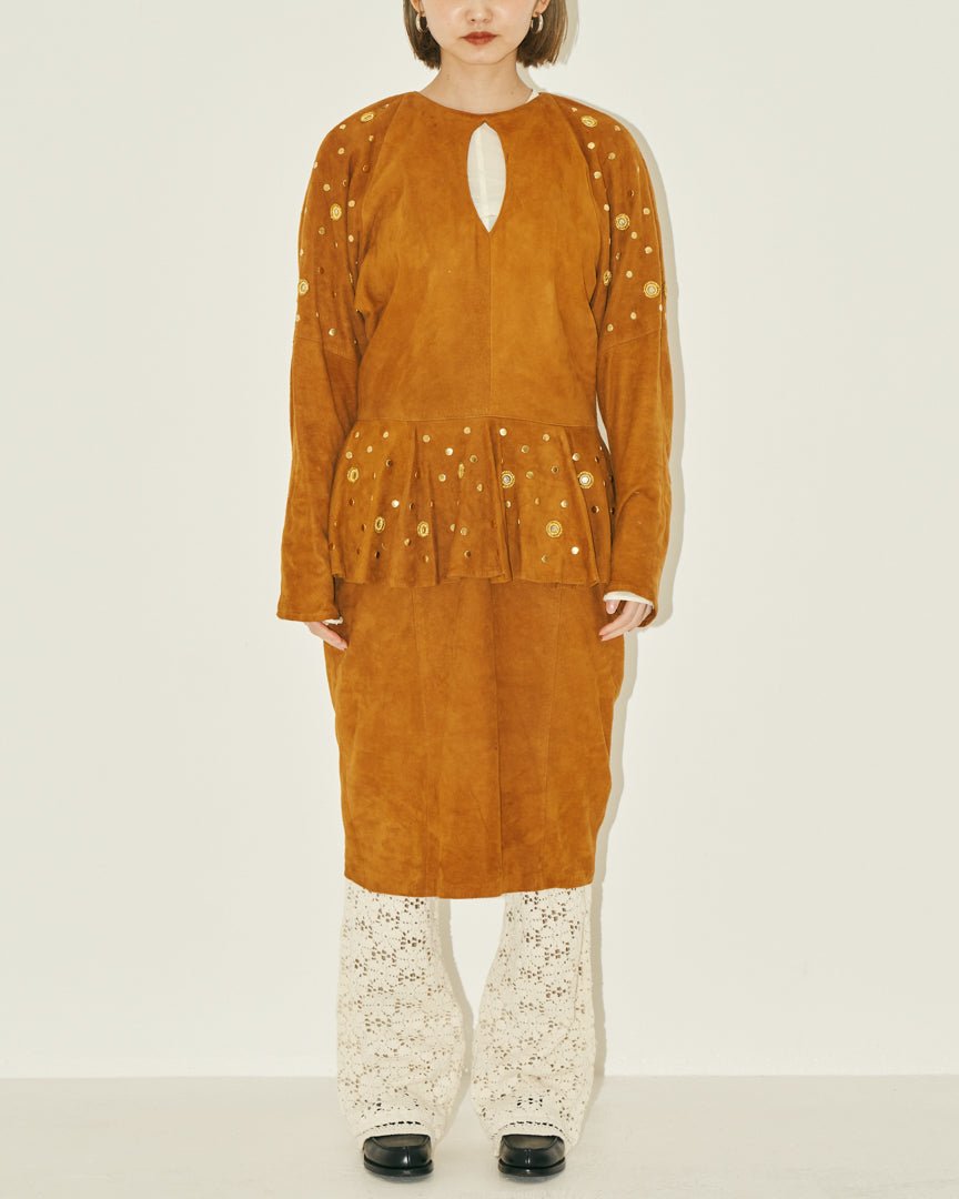 90's studs dress - HEO tokyo vintage