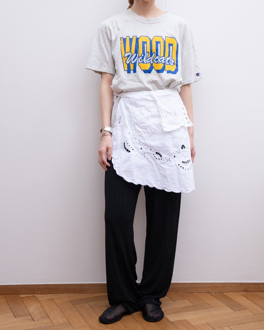 30's vintage cotton embroidery bib apron – HEO tokyo vintage