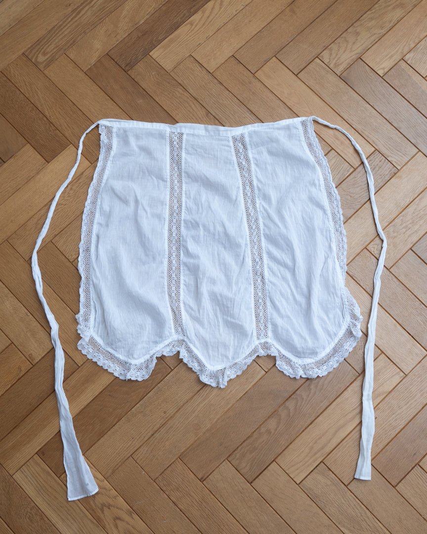 30's vintage cotton lace 1/2 apron - HEO tokyo vintage