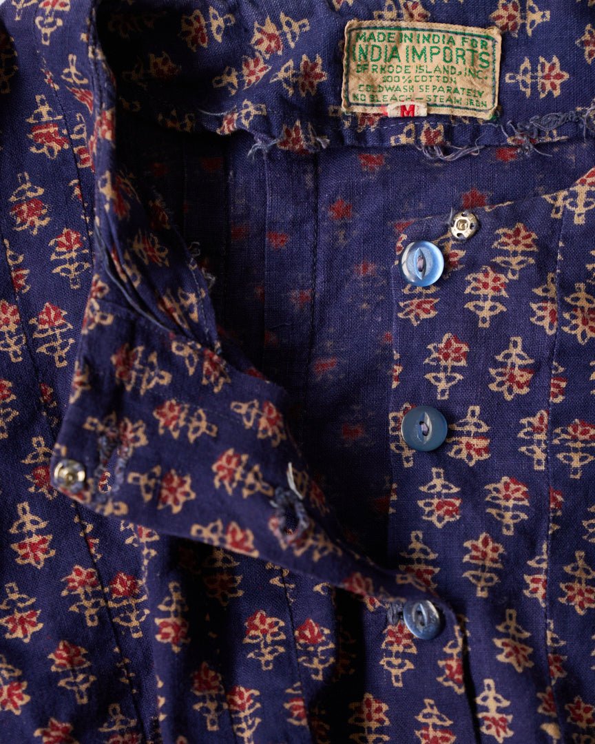 70s indiaimports kaftan blouse - HEO tokyo vintage