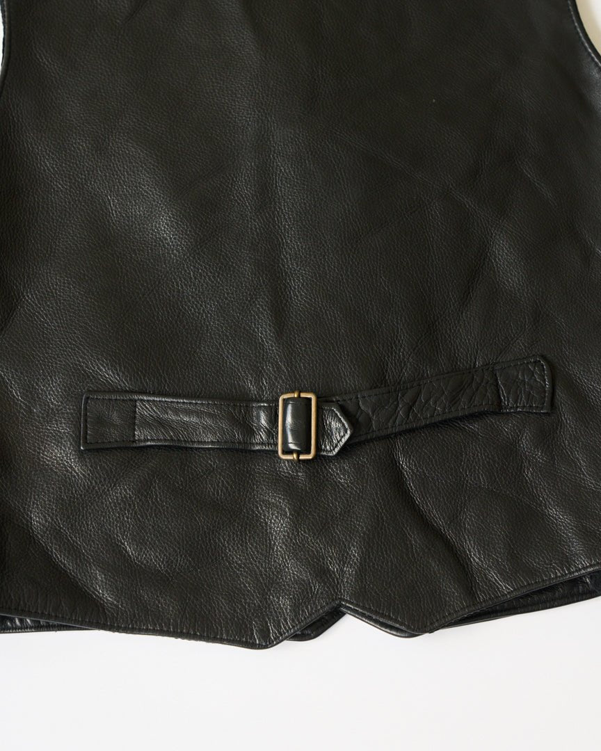 80's vintage leather vest - HEO tokyo vintage