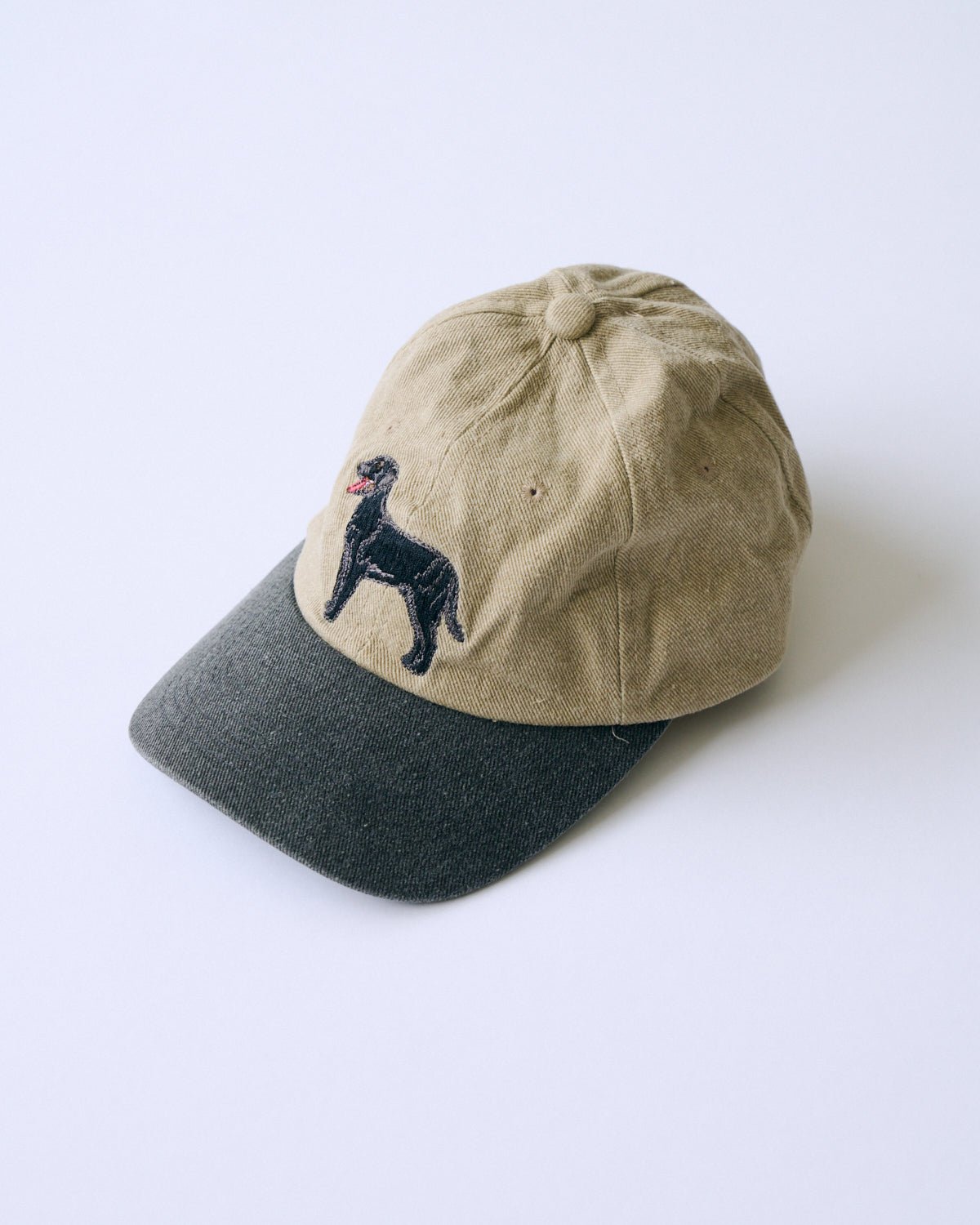 dog embroidery cap - HEO tokyo vintage