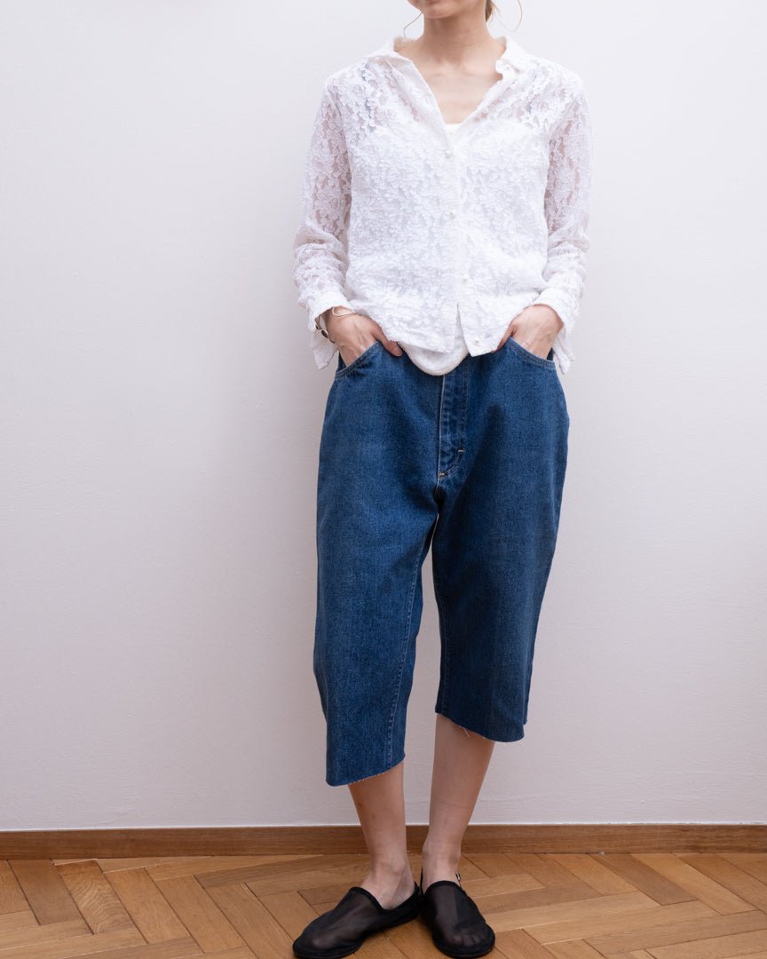 flench lace blouse - HEO tokyo vintage