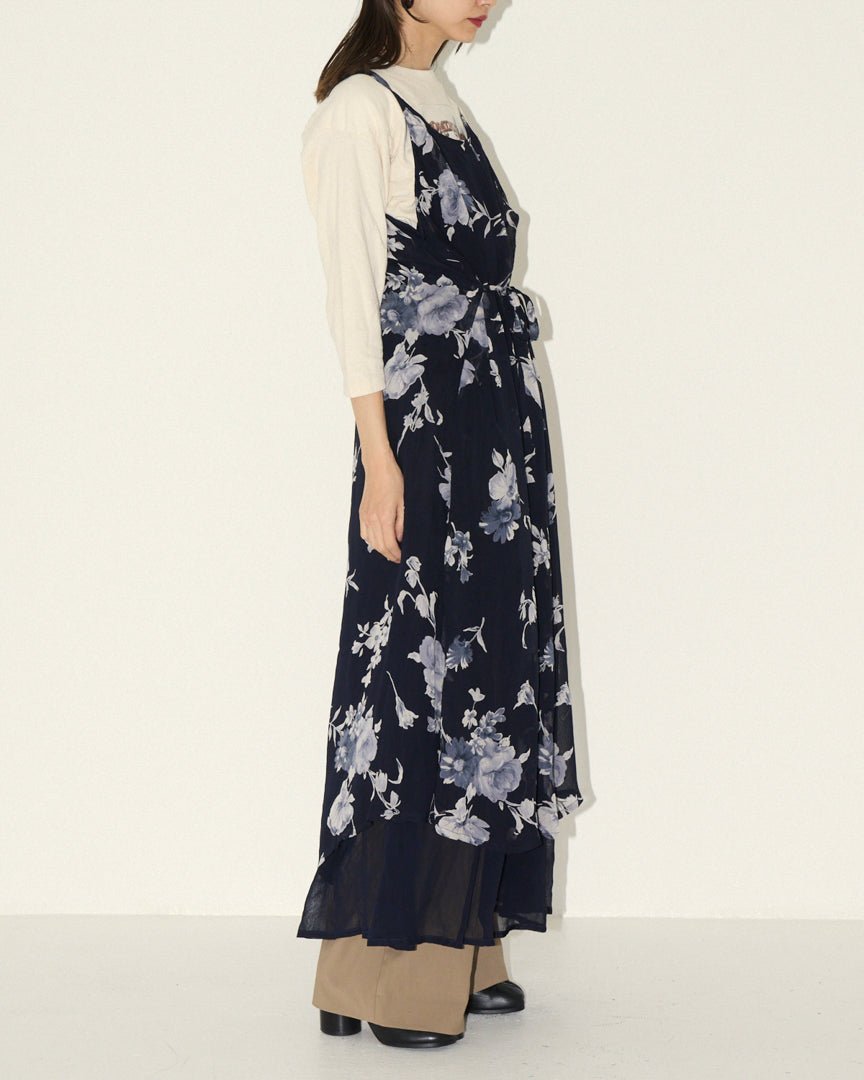 flower back cross dress - HEO tokyo vintage