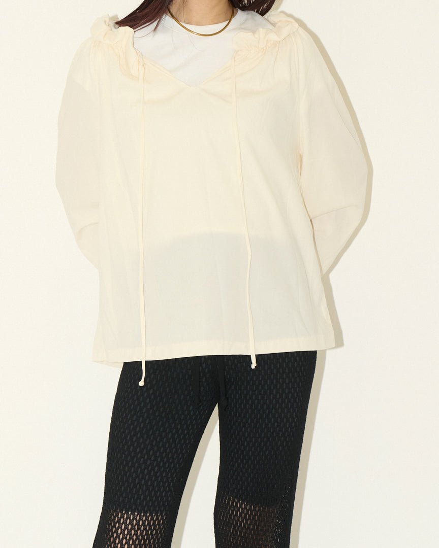 gather pullover blouse - HEO tokyo vintage