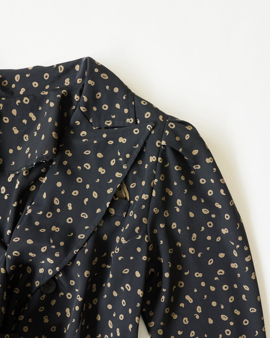 polka dot pattern dress - HEO tokyo vintage