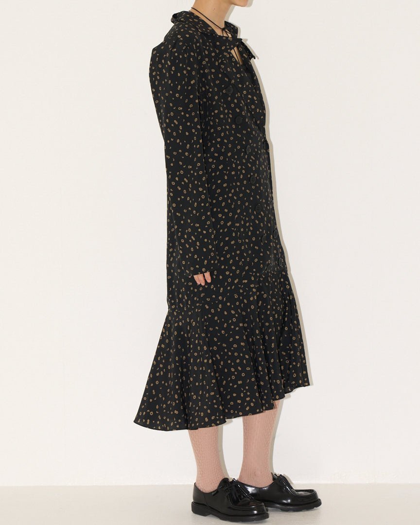 polka dot pattern dress - HEO tokyo vintage