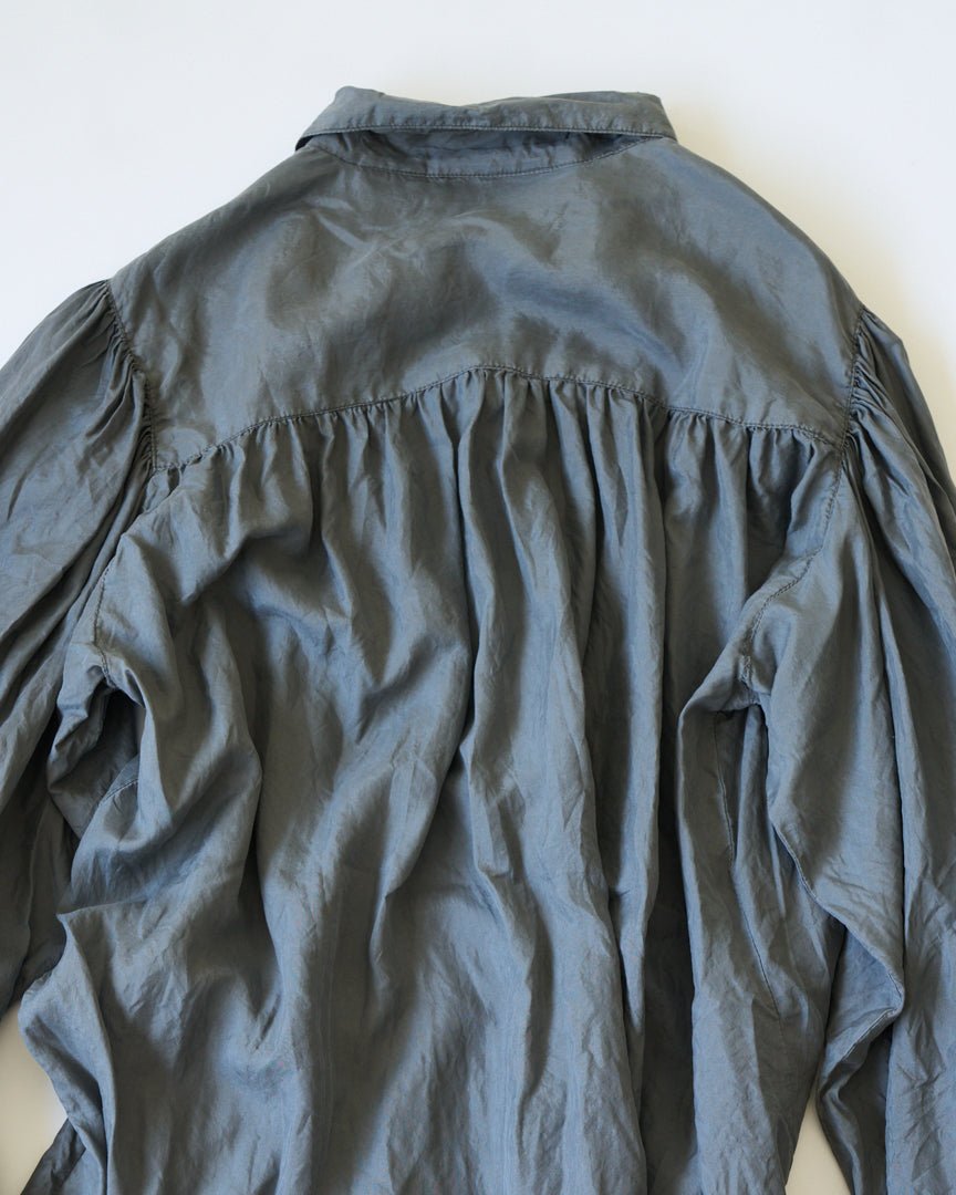 silk voluminous pullovershirts - HEO tokyo vintage