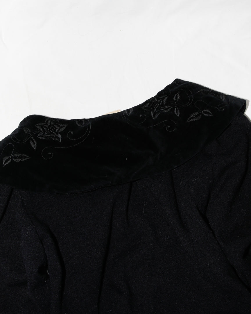 70's big collar mini dress - HEO tokyo vintage