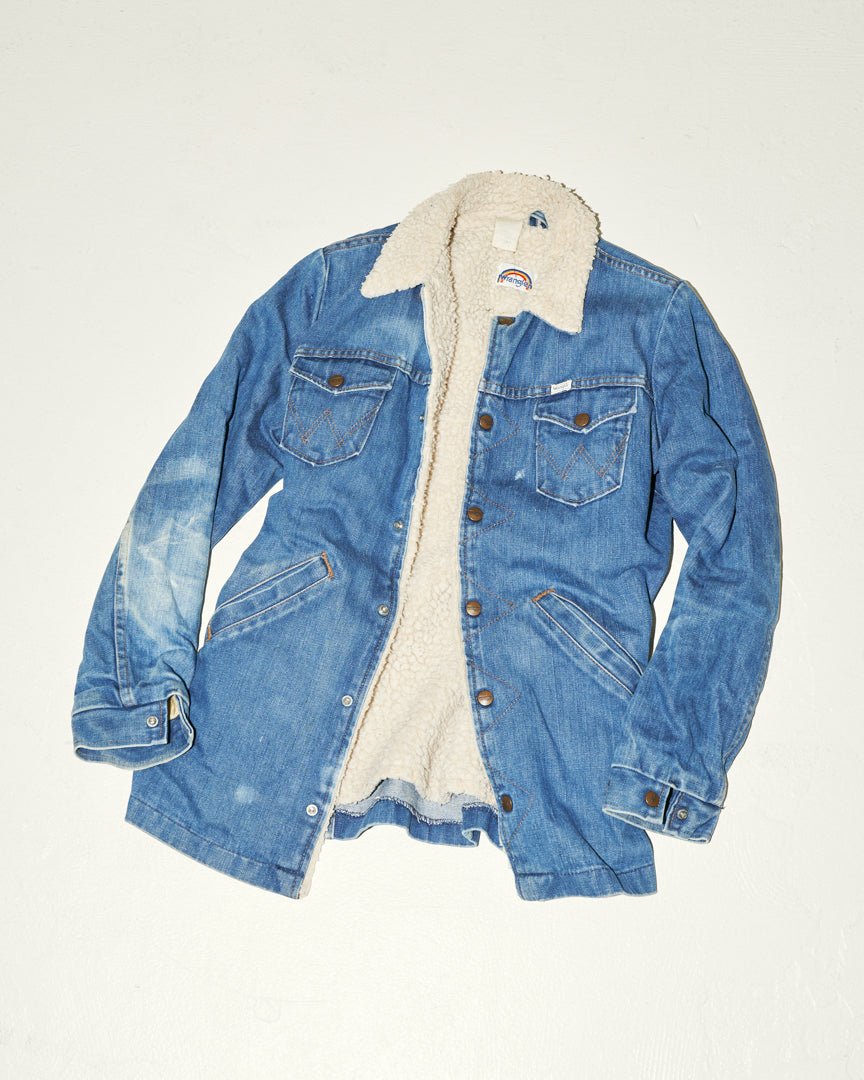 70's wrangler boa denim jacket - HEO tokyo vintage