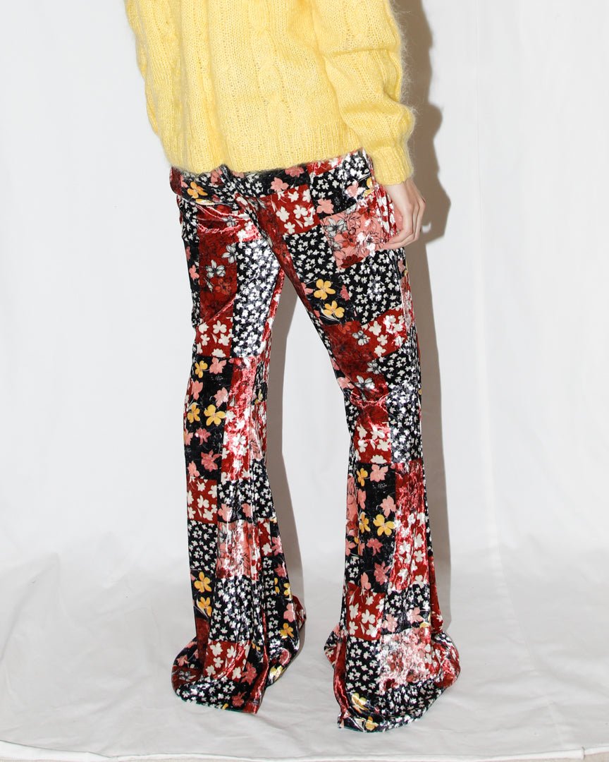 flower print flare leggings - HEO tokyo vintage