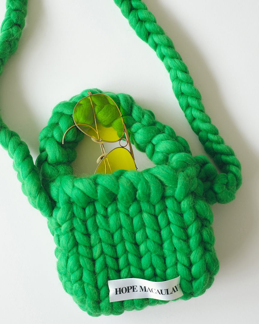 Green Colossal Knit Crossbody Bag – HEO tokyo vintage