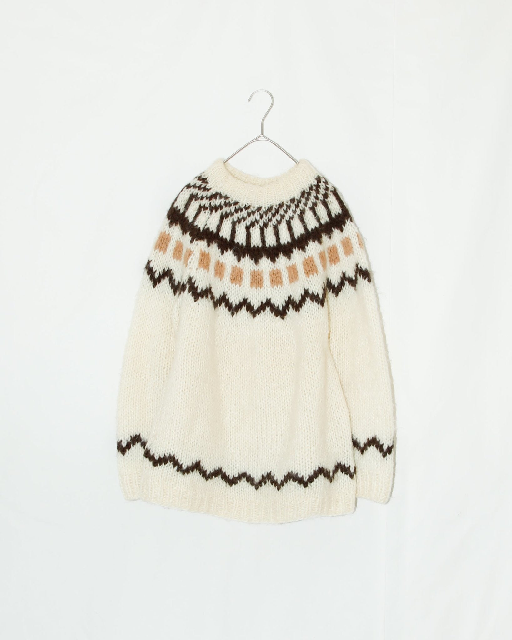 ンニット NKNIT hand knitting stripe セーター ②